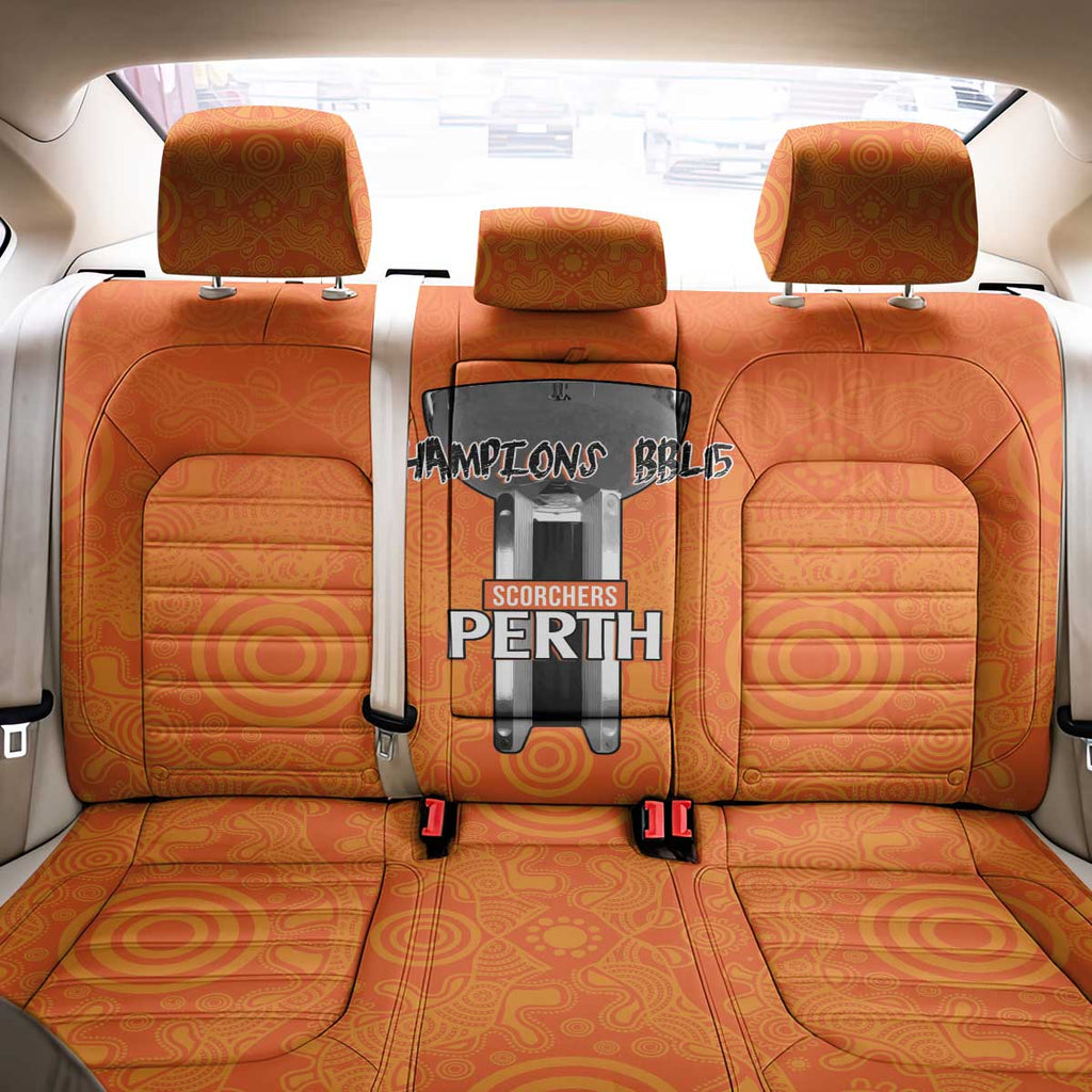 Cricket Australia Perth Champions 2026 Back Car Seat Cover Gold Aboriginal Dot Art