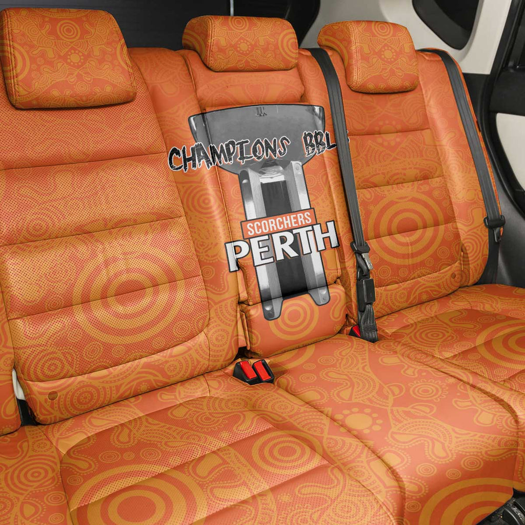 Cricket Australia Perth Champions 2026 Back Car Seat Cover Gold Aboriginal Dot Art