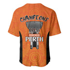 Cricket Australia Perth Champions 2026 Baseball Jersey Gold Aboriginal Dot Art