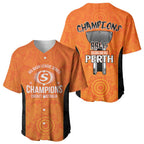 Cricket Australia Perth Champions 2026 Baseball Jersey Gold Aboriginal Dot Art