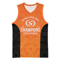 Cricket Australia Perth Champions 2026 Basketball Jersey Gold Aboriginal Dot Art