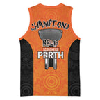 Cricket Australia Perth Champions 2026 Basketball Jersey Gold Aboriginal Dot Art