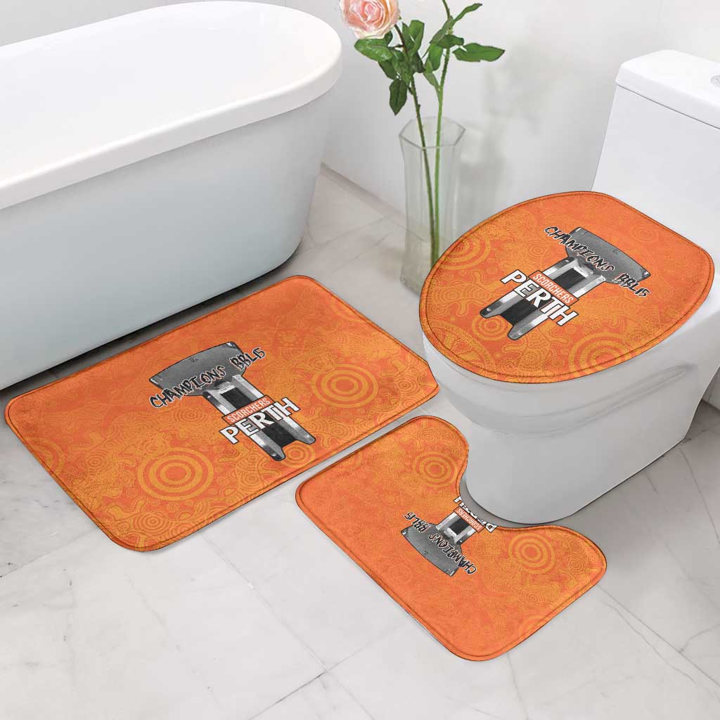 Cricket Australia Perth Champions 2026 Bathroom Set Gold Aboriginal Dot Art