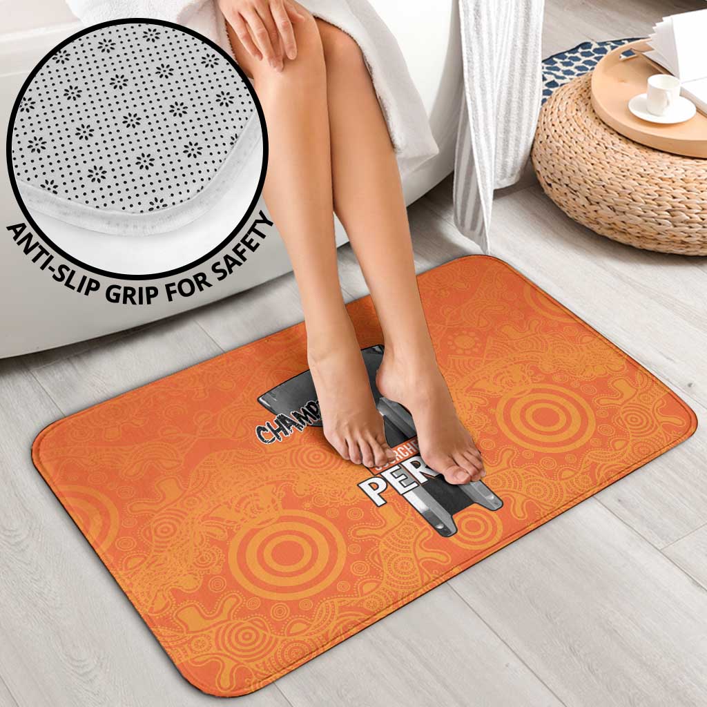 Cricket Australia Perth Champions 2026 Bathroom Set Gold Aboriginal Dot Art
