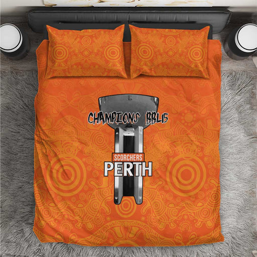 Cricket Australia Perth Champions 2026 Bedding Set Gold Aboriginal Dot Art