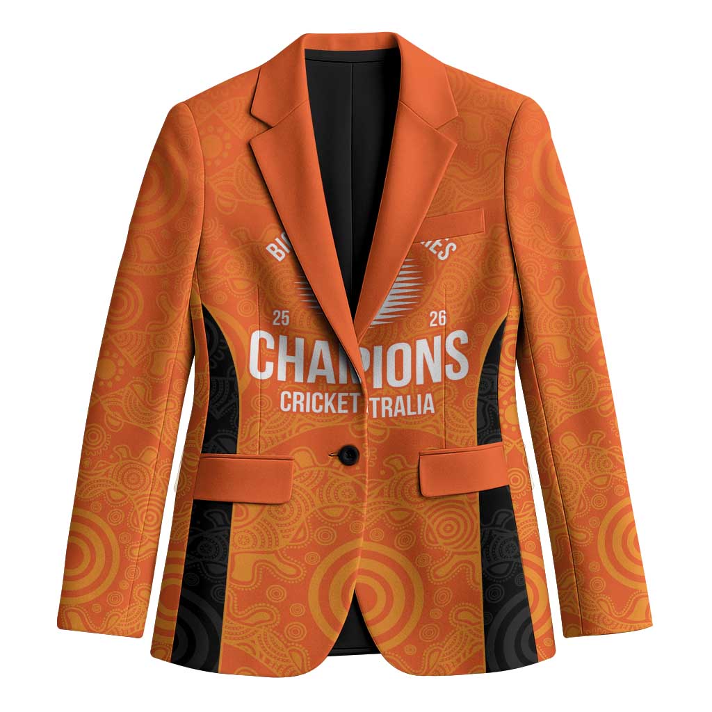Cricket Australia Perth Champions 2026 Blazer Gold Aboriginal Dot Art