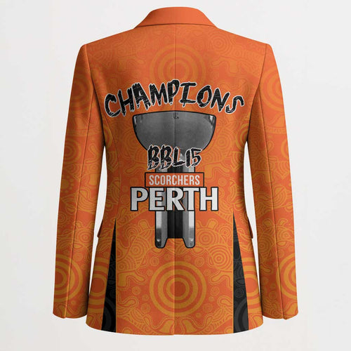 Cricket Australia Perth Champions 2026 Blazer Gold Aboriginal Dot Art