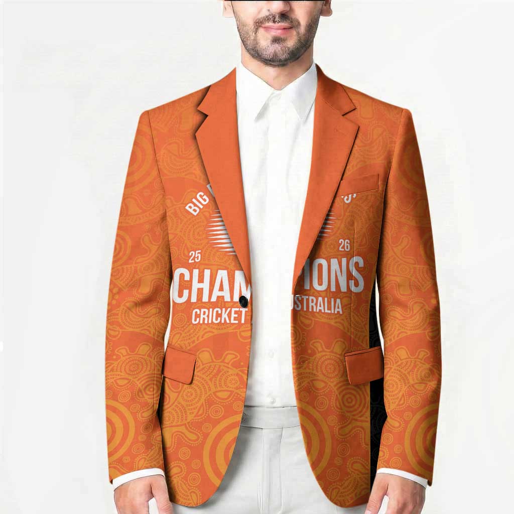Cricket Australia Perth Champions 2026 Blazer Gold Aboriginal Dot Art