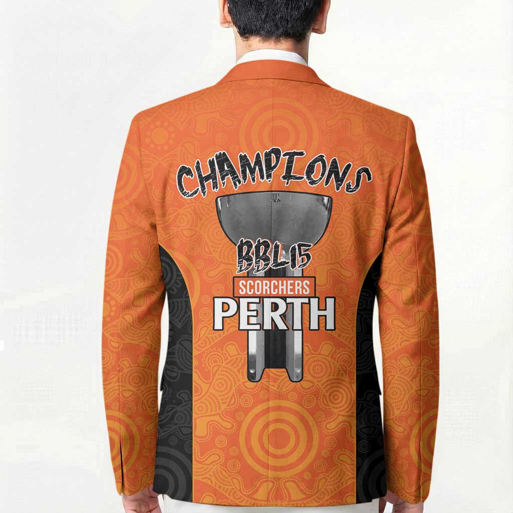 Cricket Australia Perth Champions 2026 Blazer Gold Aboriginal Dot Art