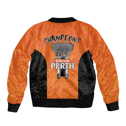 Cricket Australia Perth Champions 2026 Bomber Jacket Gold Aboriginal Dot Art