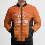 Cricket Australia Perth Champions 2026 Bomber Puffer Jacket Gold Aboriginal Dot Art