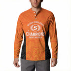 Cricket Australia Perth Champions 2026 Button Sweatshirt Gold Aboriginal Dot Art