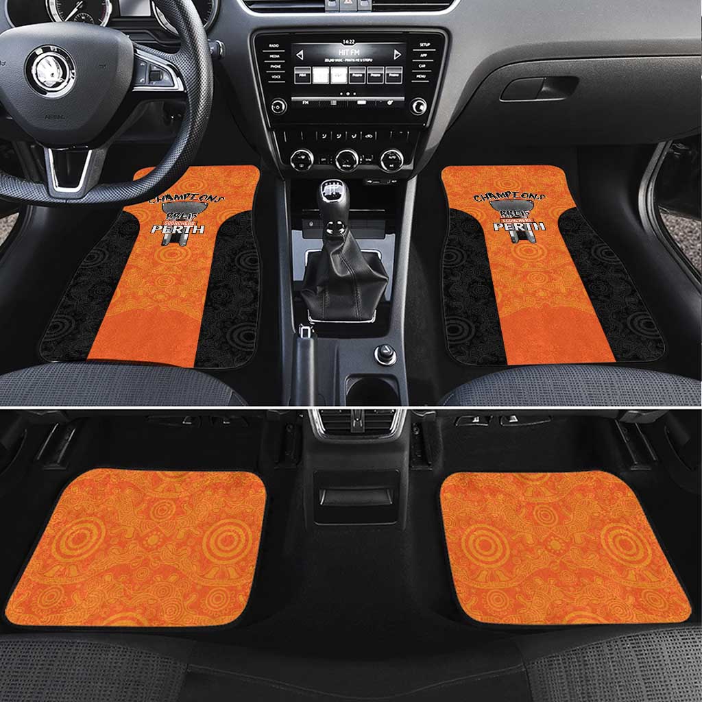 Cricket Australia Perth Champions 2026 Car Mats Gold Aboriginal Dot Art