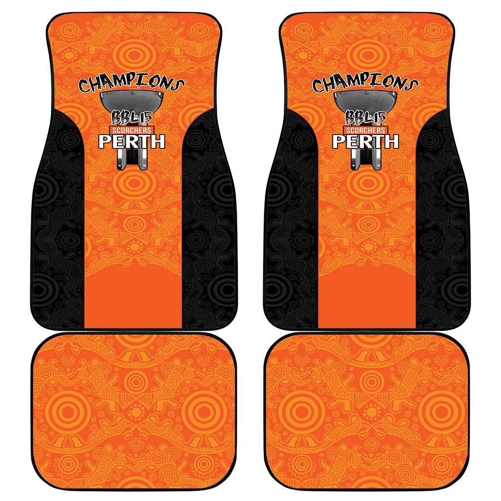 Cricket Australia Perth Champions 2026 Car Mats Gold Aboriginal Dot Art