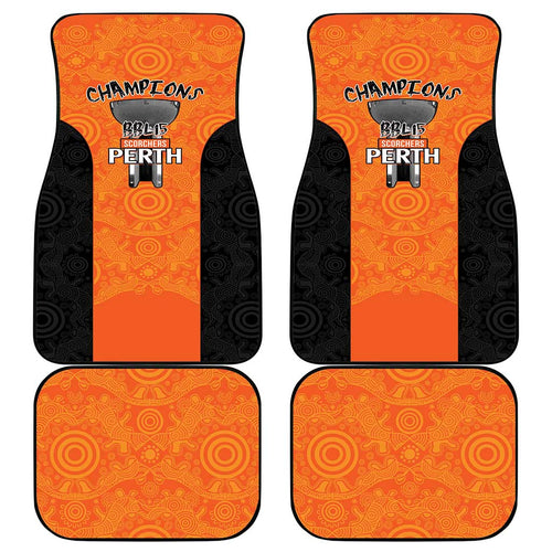 Cricket Australia Perth Champions 2026 Car Mats Gold Aboriginal Dot Art