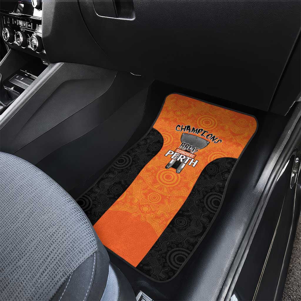Cricket Australia Perth Champions 2026 Car Mats Gold Aboriginal Dot Art