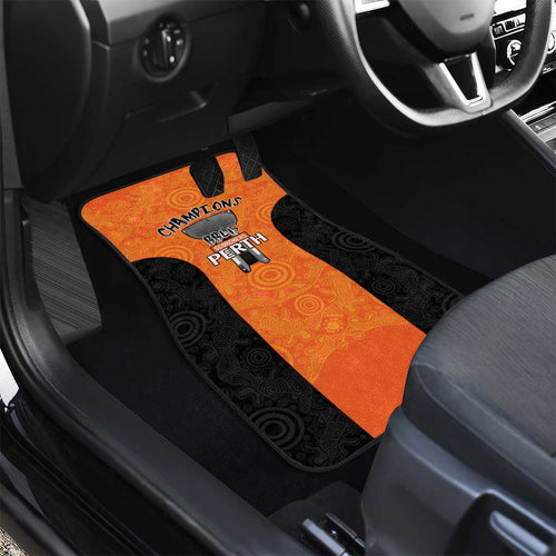 Cricket Australia Perth Champions 2026 Car Mats Gold Aboriginal Dot Art