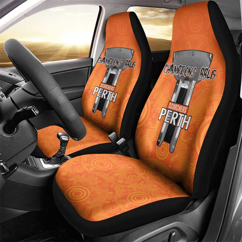 Cricket Australia Perth Champions 2026 Car Seat Cover Gold Aboriginal Dot Art