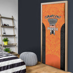 Cricket Australia Perth Champions 2026 Door Cover Gold Aboriginal Dot Art