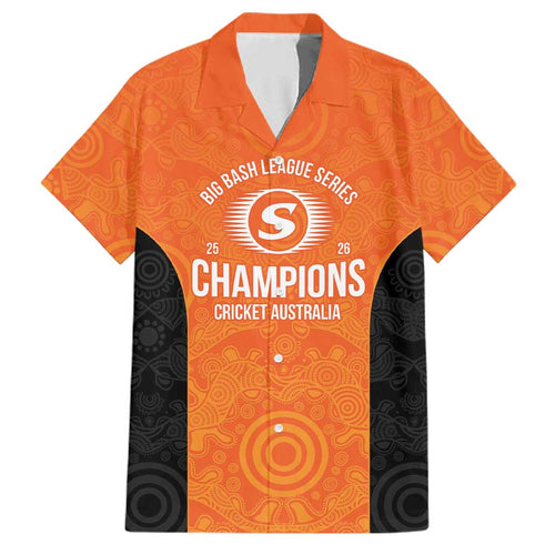 Cricket Australia Perth Champions 2026 Family Matching Off Shoulder Short Dress and Hawaiian Shirt Gold Aboriginal Dot Art