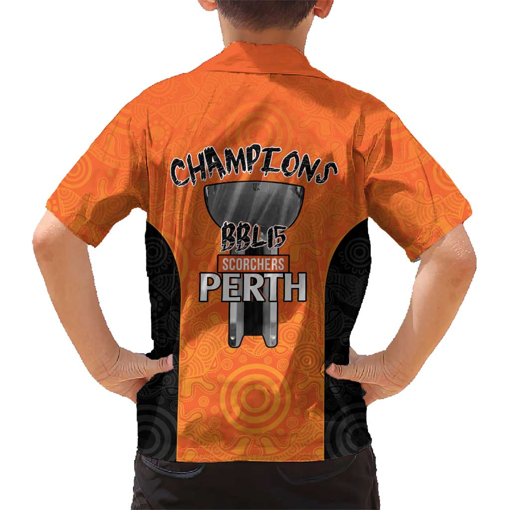 Cricket Australia Perth Champions 2026 Family Matching Summer Maxi Dress and Hawaiian Shirt Gold Aboriginal Dot Art