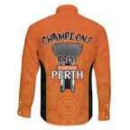 Cricket Australia Perth Champions 2026 Family Matching Summer Maxi Dress and Hawaiian Shirt Gold Aboriginal Dot Art