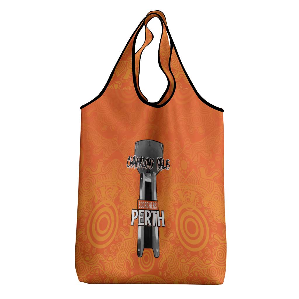 Cricket Australia Perth Champions 2026 Grocery Bag Gold Aboriginal Dot Art