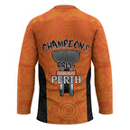 Cricket Australia Perth Champions 2026 Hockey Jersey Gold Aboriginal Dot Art