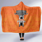 Cricket Australia Perth Champions 2026 Hooded Blanket Gold Aboriginal Dot Art