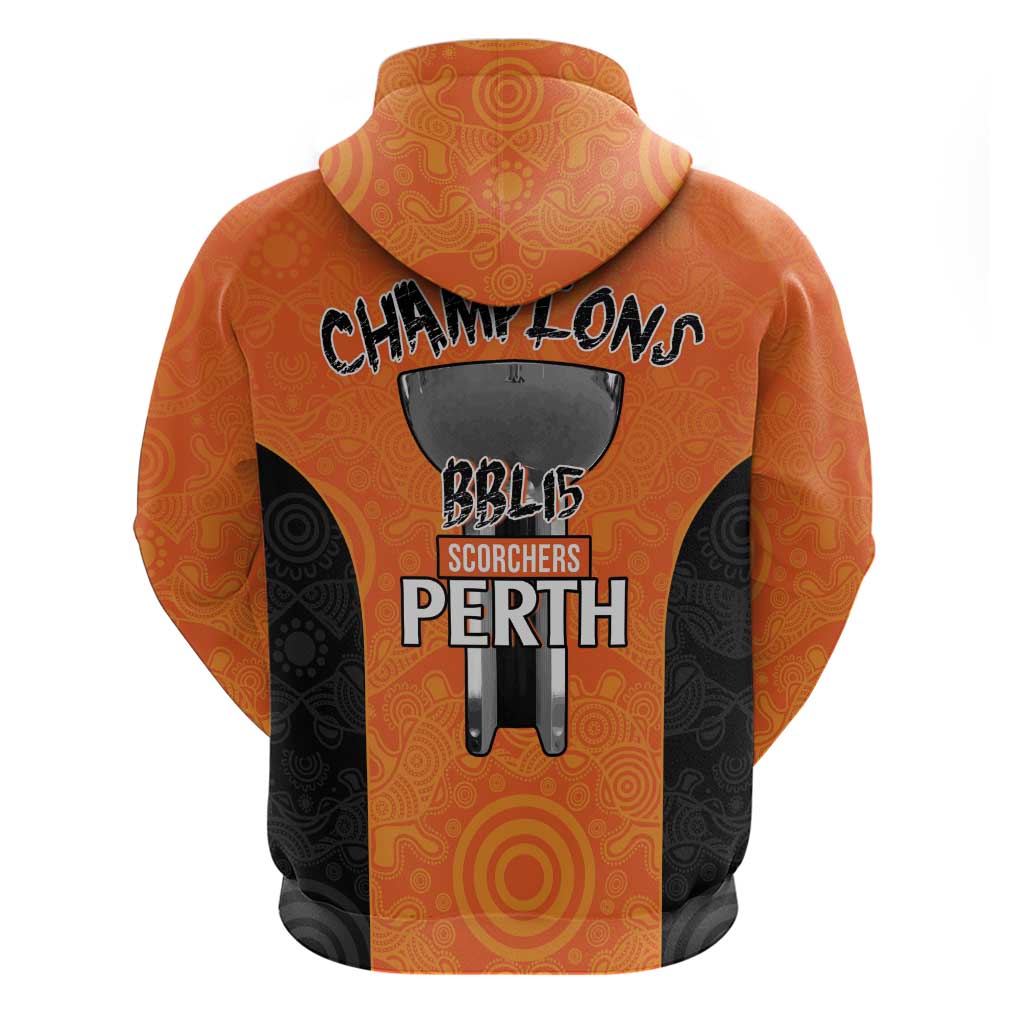 Cricket Australia Perth Champions 2026 Hoodie Gold Aboriginal Dot Art