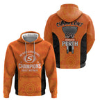 Cricket Australia Perth Champions 2026 Hoodie Gold Aboriginal Dot Art