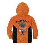 Cricket Australia Perth Champions 2026 Kid Hoodie Gold Aboriginal Dot Art