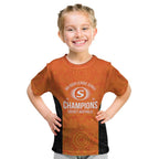 Cricket Australia Perth Champions 2026 Kid T Shirt Gold Aboriginal Dot Art