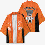 Cricket Australia Perth Champions 2026 Kimono Gold Aboriginal Dot Art