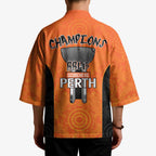 Cricket Australia Perth Champions 2026 Kimono Gold Aboriginal Dot Art