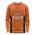 Cricket Australia Perth Champions 2026 Long Sleeve Shirt Gold Aboriginal Dot Art