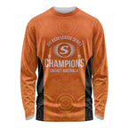 Cricket Australia Perth Champions 2026 Long Sleeve Shirt Gold Aboriginal Dot Art