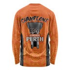 Cricket Australia Perth Champions 2026 Long Sleeve Shirt Gold Aboriginal Dot Art
