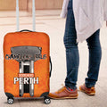Cricket Australia Perth Champions 2026 Luggage Cover Gold Aboriginal Dot Art