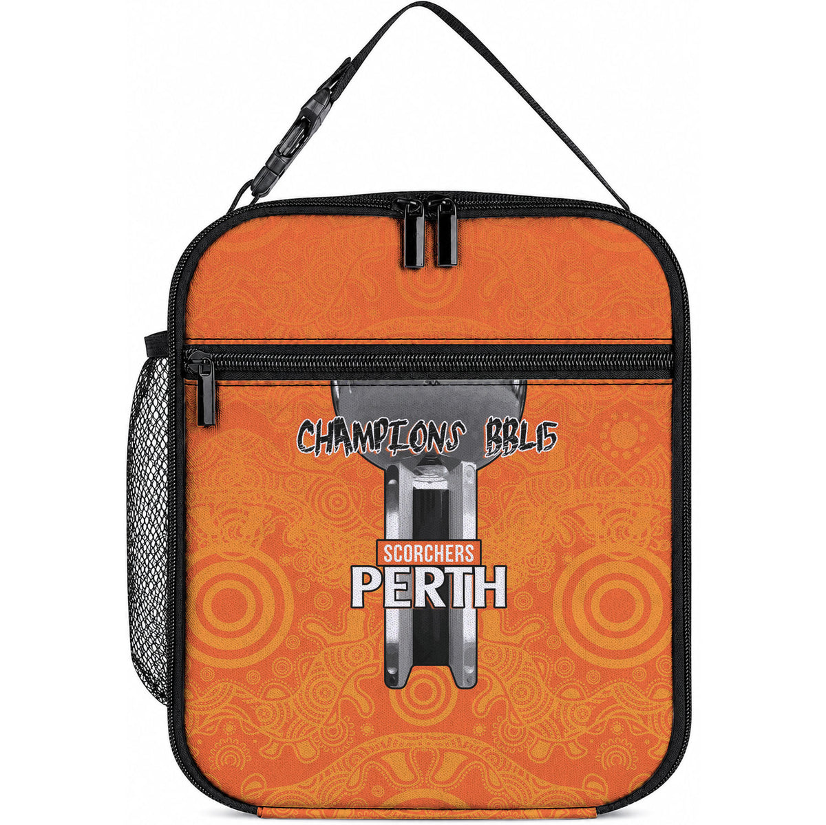 Cricket Australia Perth Champions 2026 Lunch Bag Gold Aboriginal Dot Art