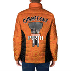 Cricket Australia Perth Champions 2026 Padded Jacket Gold Aboriginal Dot Art