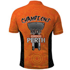 Cricket Australia Perth Champions 2026 Polo Shirt Gold Aboriginal Dot Art