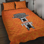 Cricket Australia Perth Champions 2026 Quilt Bed Set Gold Aboriginal Dot Art