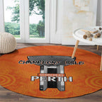 Cricket Australia Perth Champions 2026 Round Carpet Gold Aboriginal Dot Art