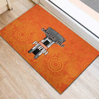 Cricket Australia Perth Champions 2026 Rubber Doormat Gold Aboriginal Dot Art