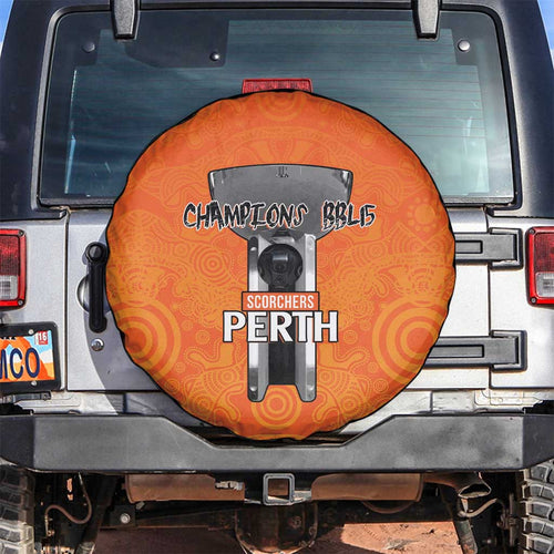 Cricket Australia Perth Champions 2026 Spare Tire Cover Gold Aboriginal Dot Art