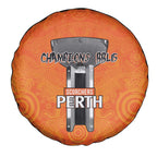 Cricket Australia Perth Champions 2026 Spare Tire Cover Gold Aboriginal Dot Art