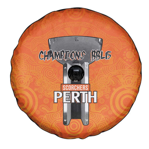 Cricket Australia Perth Champions 2026 Spare Tire Cover Gold Aboriginal Dot Art