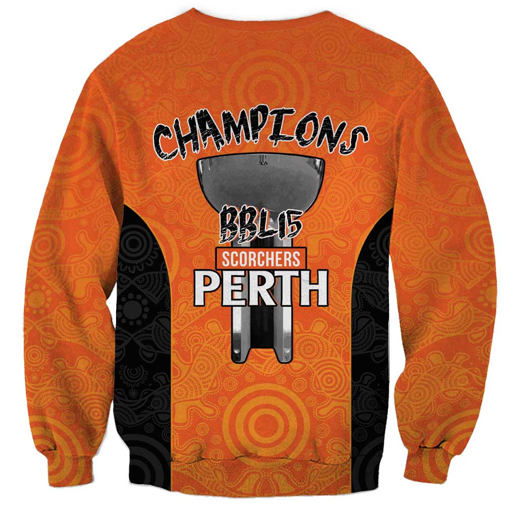 Cricket Australia Perth Champions 2026 Sweatshirt Gold Aboriginal Dot Art