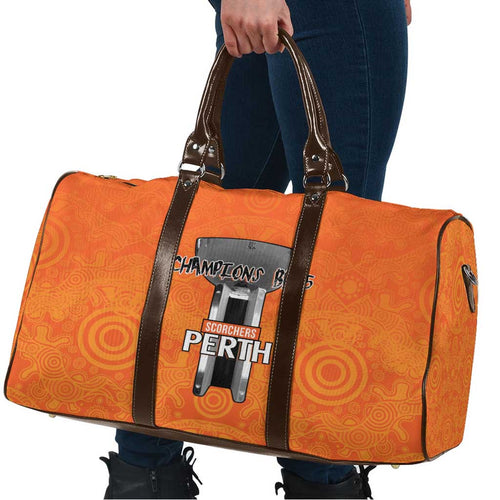 Cricket Australia Perth Champions 2026 Travel Bag Gold Aboriginal Dot Art
